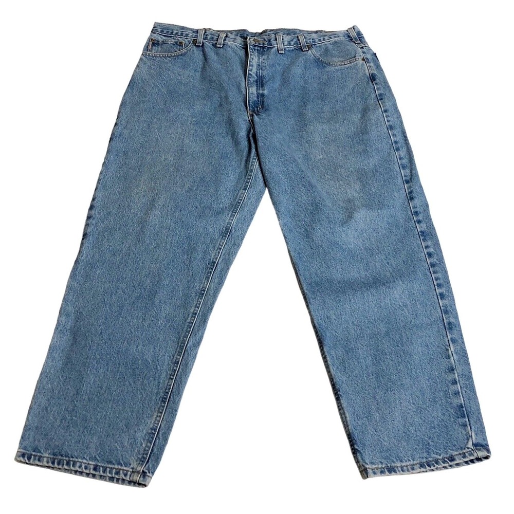 Carhartt B17 Jeans Mens 44x30 Relaxed Fit Blue Denim Workwear Actual 40x29.5